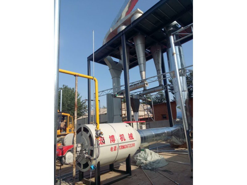 新疆偉澤直燃式熱風爐安裝現(xiàn)場